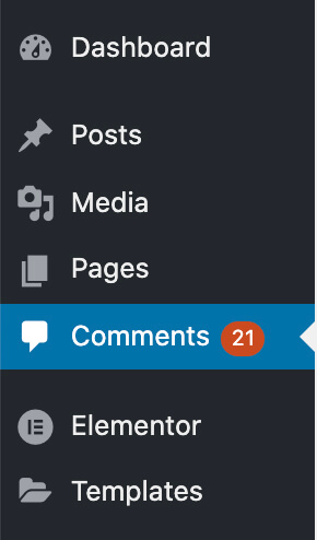 Comments screen