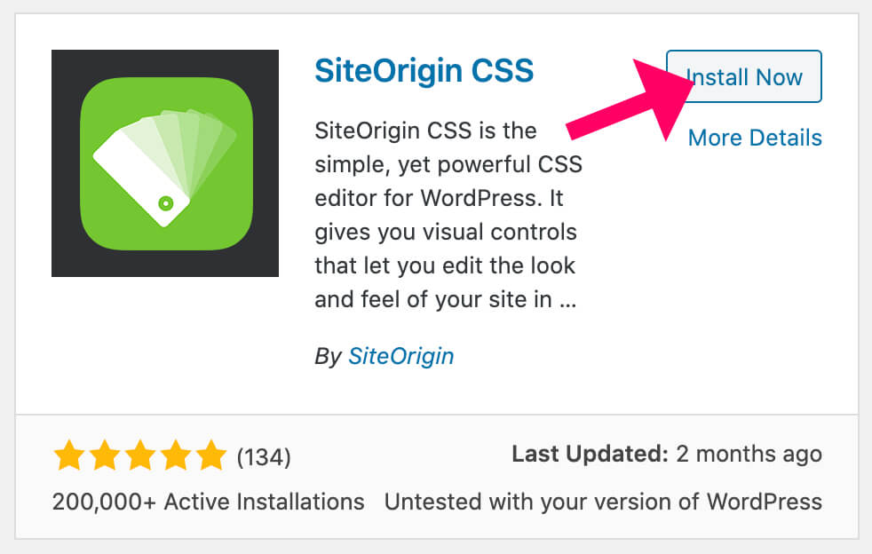 SiteOrigin CSS WordPress Plugin