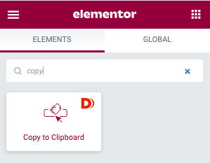 Dynamicoo copy to clipboard widget