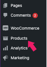 WooCommerce Products Screen