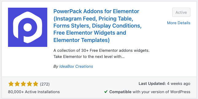 PowerPack plugin for Elementor