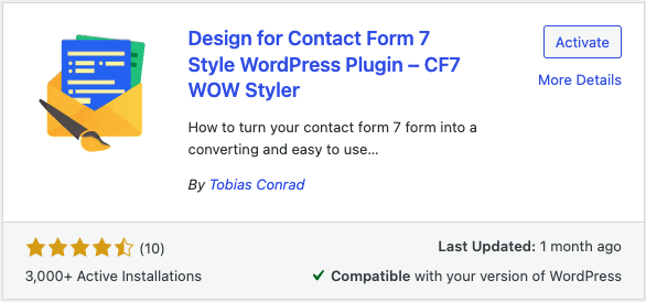 Wow Styler plugin for Contact Form 7