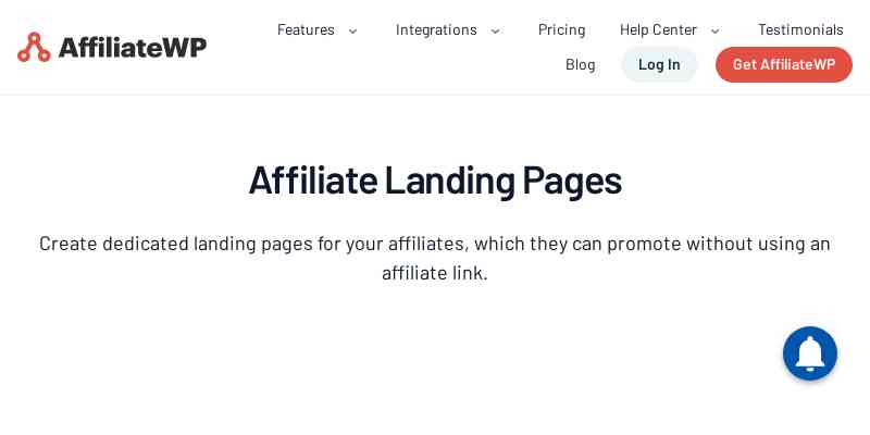 AffiliateWP – Affiliate Landing Pages