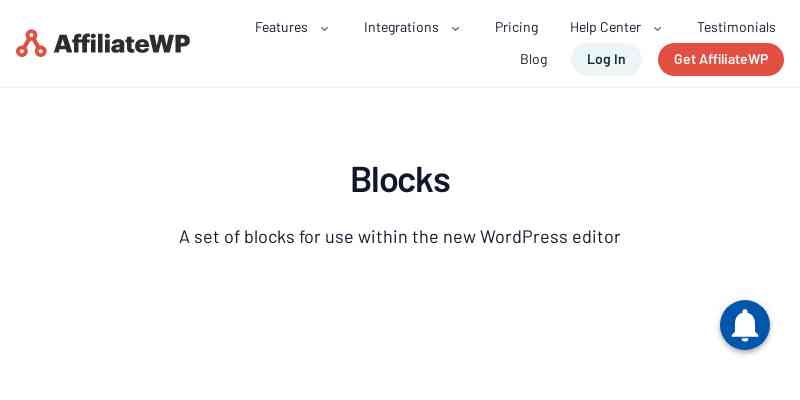 AffiliateWP – Blocks