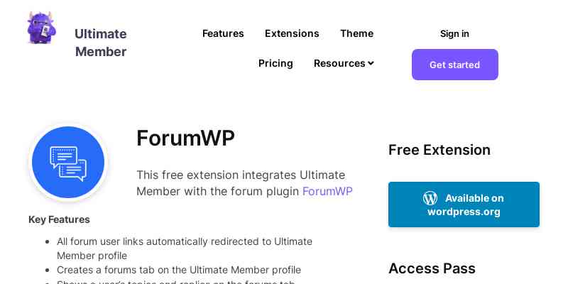 Ultimate Member – ForumWP