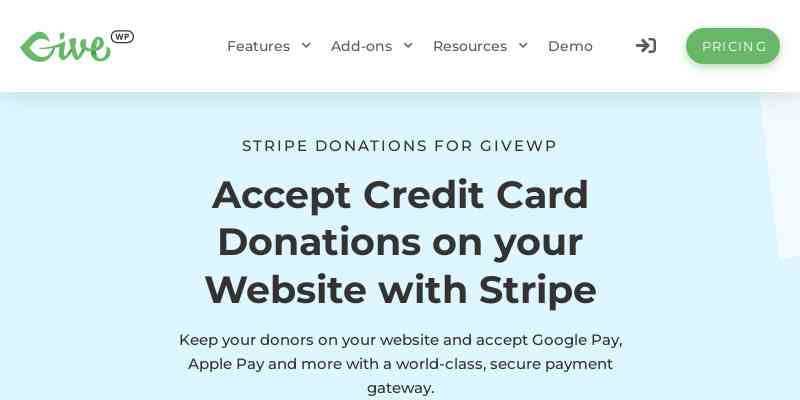 Give – Stripe Gateway