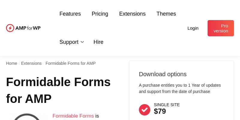 Formidable forms for AMP