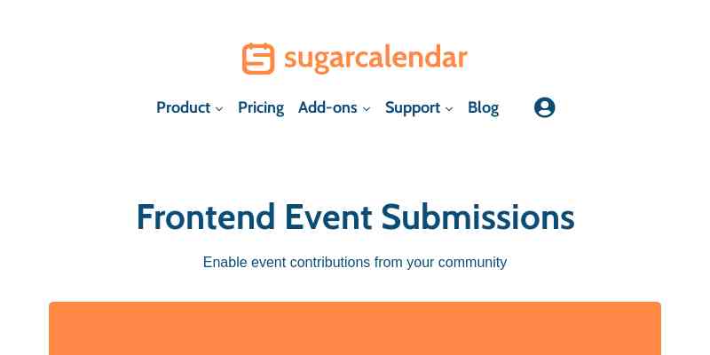 Sugar Calendar – Frontend Event Submissions