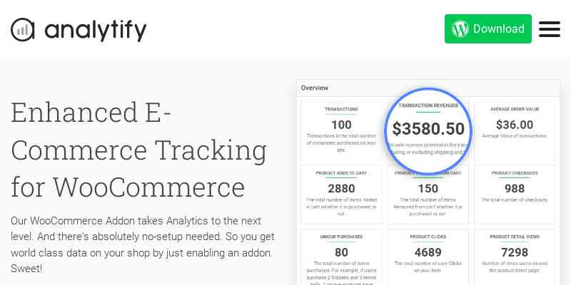 Analytify – WooCommerce Tracking