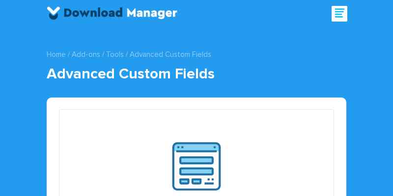 WPDM – Advanced Custom Fields