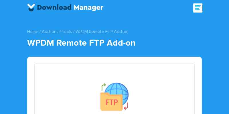 WPDM – Remote FTP browser