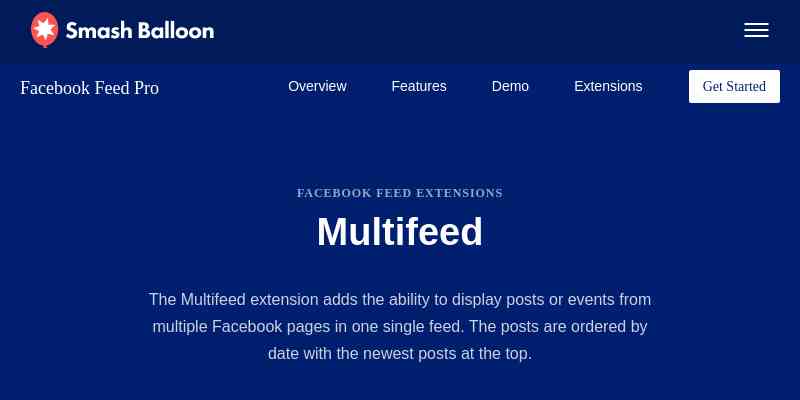 Custom Facebook Feed Pro – Multifeed