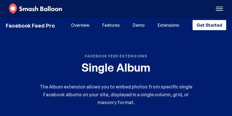 Custom Facebook Feed Pro – Album