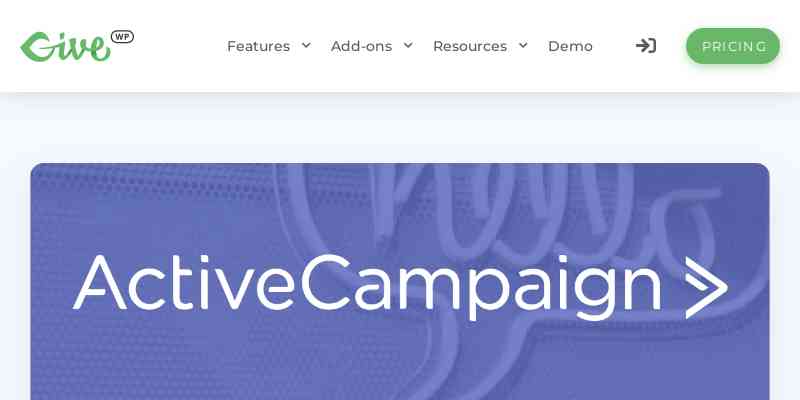 Give – ActiveCampaign