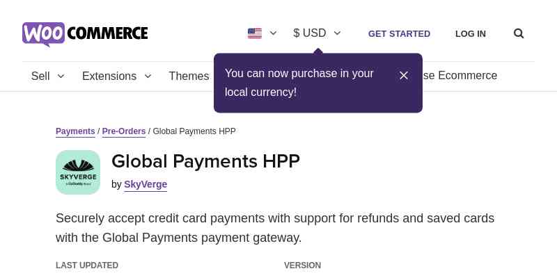 WooCommerce Global Payments HPP