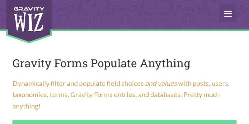 Live Population for Gravity Forms
