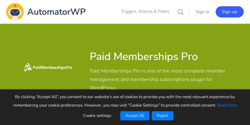 AutomatorWP – Paid Memberships Pro