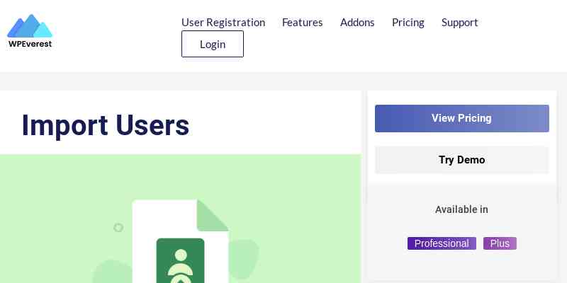 WPEverest User Registration Import Users