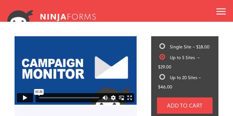 Ninja Forms – Campaign Monitor