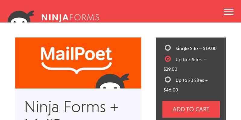 Ninja Forms – MailPoet