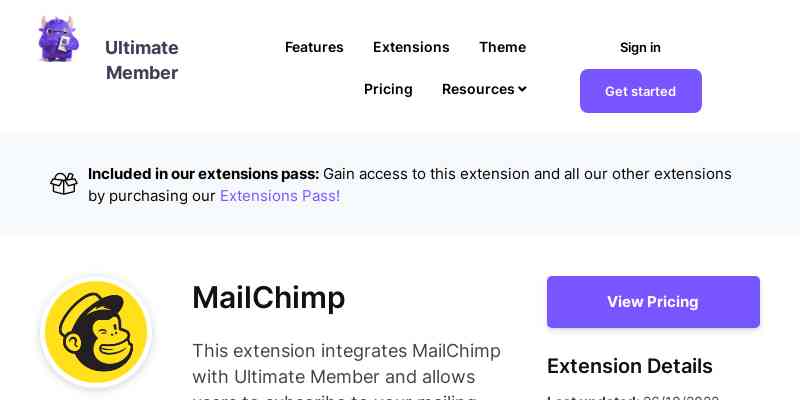 Ultimate Member – MailChimp
