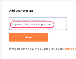 Add username to Coffee plugin
