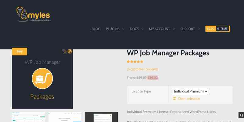 WP Job Manager – Packages
