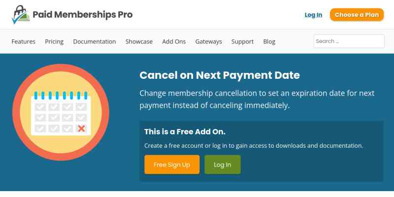 Paid Memberships Pro – Cancel on Next Payment Date