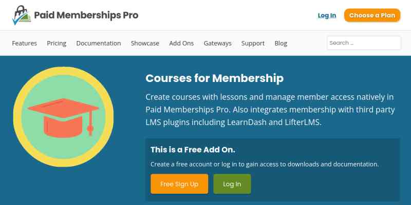 Paid Memberships Pro – Courses for Membership Add On