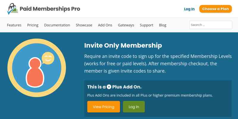 Paid Memberships Pro – Invite Only Add On