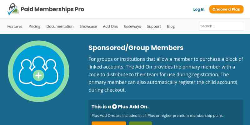 Paid Memberships Pro – Sponsored Members Add On