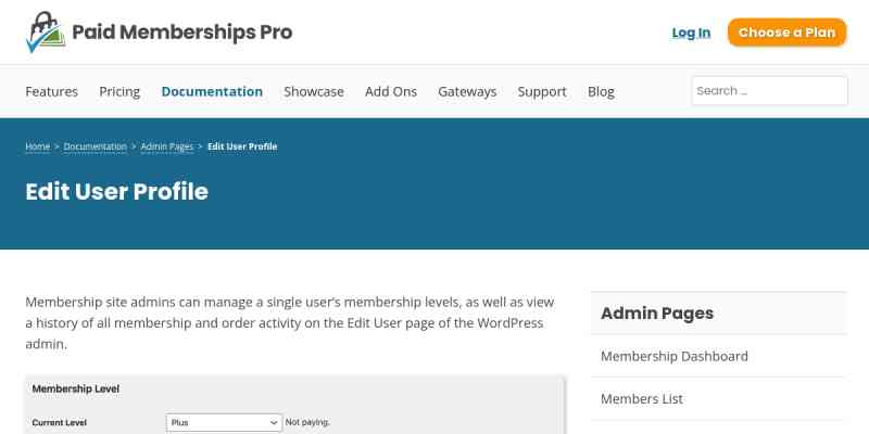 Paid Memberships Pro – Member History Add On