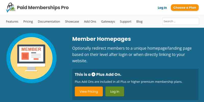 Paid Memberships Pro – Member Homepages Add On