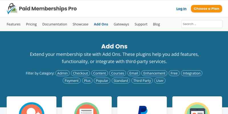 Paid Memberships Pro – Table Layout Plugin Pages