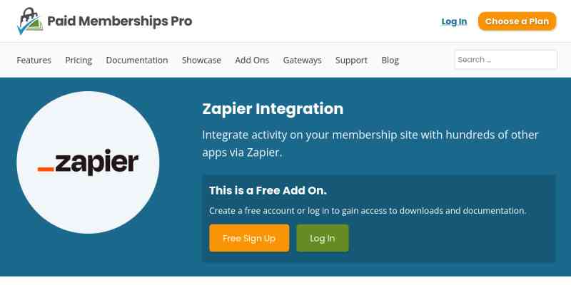 Paid Memberships Pro – Zapier Add On