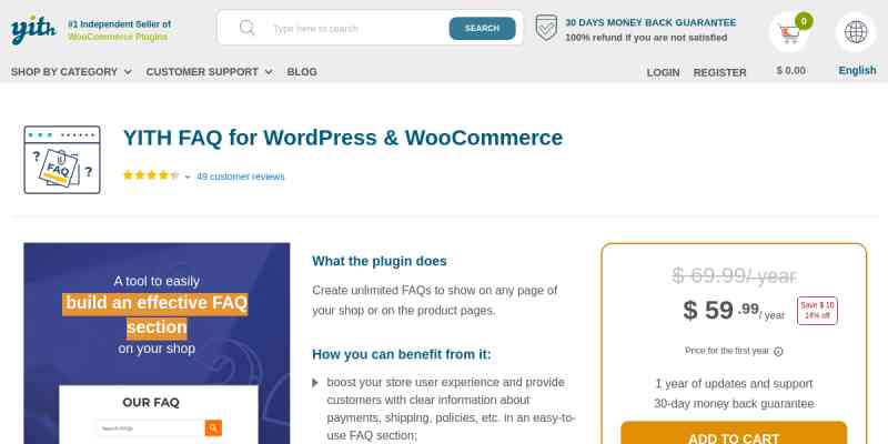 YITH FAQ for WordPress & WooCommerce Premium
