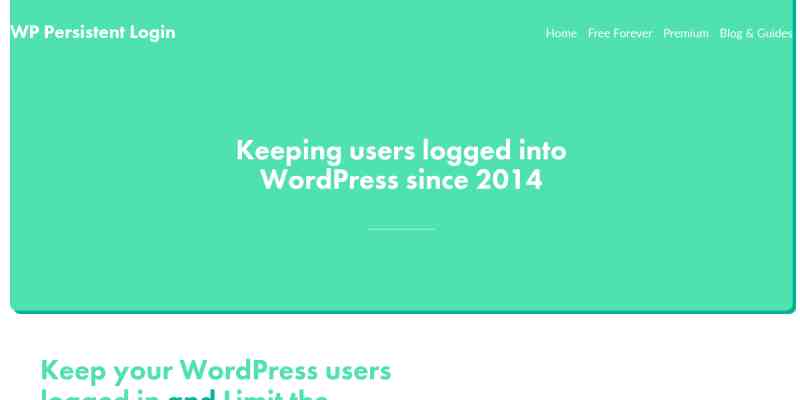 WordPress Persistent Login (Premium)