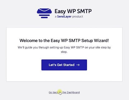 WP SMTP Setting Screen