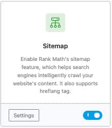 Enable XML Sitemap feature Rank Math
