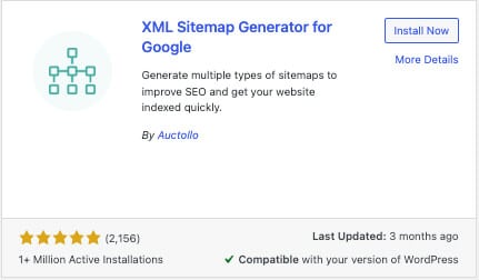 XML Sitemap generator for Google WordPress Plugin