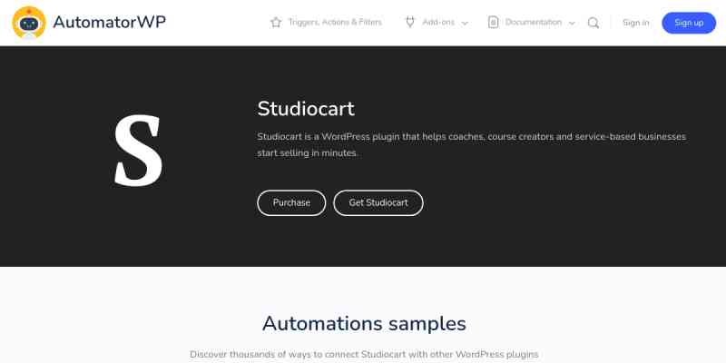 AutomatorWP – Studiocart