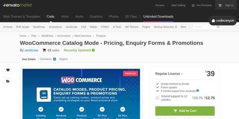 WooCommerce Catalog Mode – Premium (Add-On)