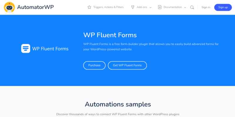 AutomatorWP – WP Fluent Forms