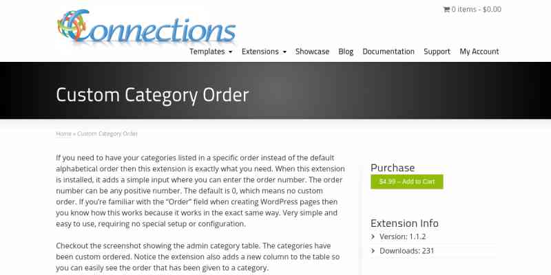 Connections Business Directory Extension – Custom Category Order