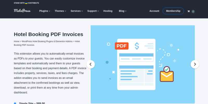 Hotel Booking PDF Invoices