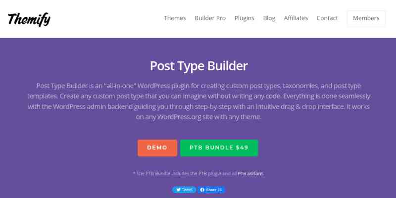 Post Type Builder (PTB)