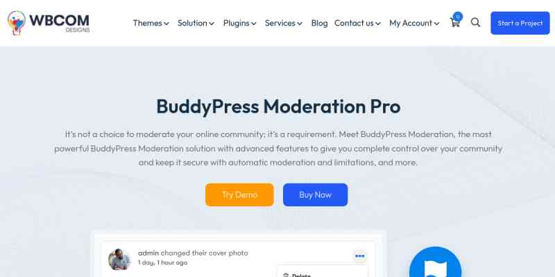 Wbcom Designs – BuddyPress Moderation Pro