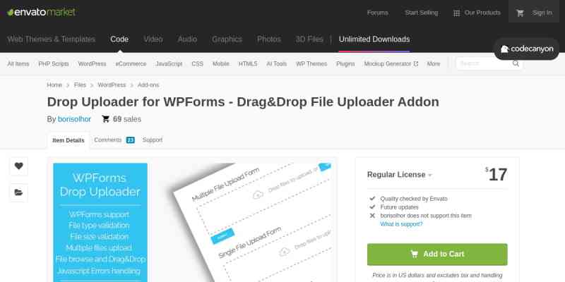 WPForms Drop Uploader