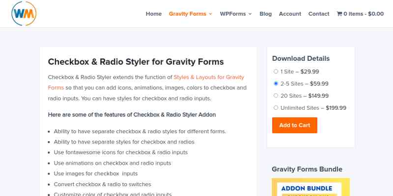 Checkbox & Radio Inputs Styler for Gravity Forms