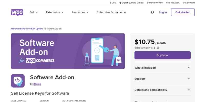 WooCommerce Software Add-On
